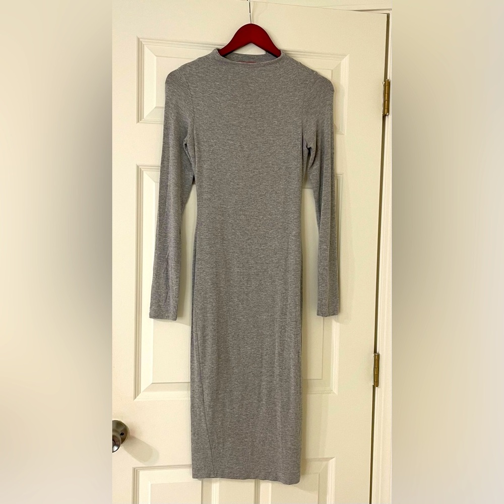 AKIRA Gray Maxi Dress